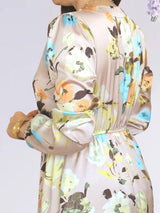 MAXIVESTIDO 2 TIEMPOS ESTAMPADO NUDE