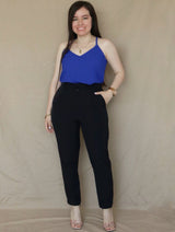 BLUSA TIRAS CUELLO V