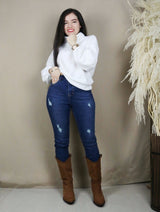 PANTALÓN MOM JEAN RASGADO