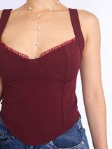 TOP CORSET CON COPAS