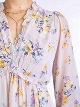 MAXIVESTIDO FULL BOBOS FLORES LILAS