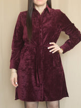 VESTIDO CORTO CAPA CAMISERO GAMUZADO