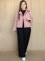 ABRIGO CORTO BOTONES CON POLAR