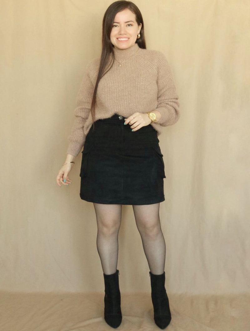 FALDA SHORT CARGO NEGRO