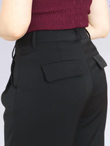 PANTALÓN SLOUCHY SASTRE TAPAS NEGRO