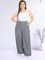 PANTALÓN PALAZO SASTRE RAYAS
