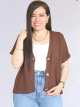 CARDIGAN TEJIDO ESTRELLA