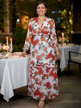 MAXIVESTIDO HEBILLA BOBO CENTRAL ESTAMPADO HUESO
