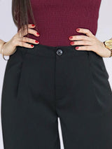 PANTALÓN SLOUCHY SASTRE TAPAS NEGRO