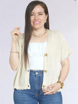CARDIGAN TEJIDO ESTRELLA