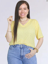 POLO TEJIDO CUELLO V