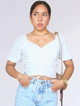 BLUSA CON REGULADOR MANGA CORTA