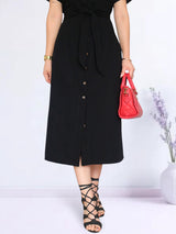 MAXIVESTIDO CAMISERO CON PINZAS
