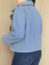 ABRIGO CORTO BOTONES CON POLAR