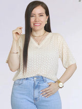 POLO TEJIDO CUELLO V