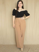 PANTALÓN PALAZO CON ELÁSTICO