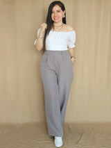 PANTALÓN PALAZO CON ELÁSTICO