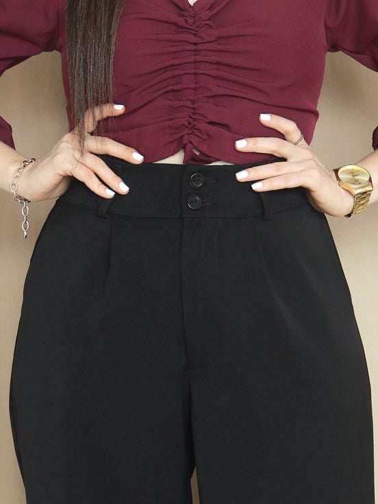 PANTALÓN PALAZO CON ELÁSTICO