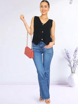 SWEATER CHALECO TEJIDO