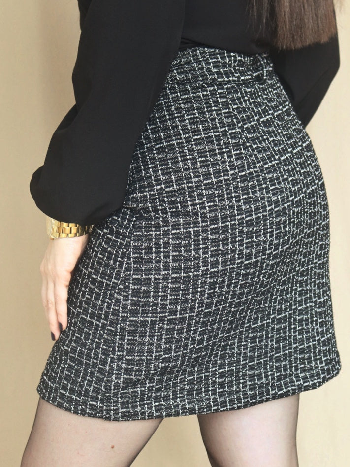 FALDA SHORT TWEED