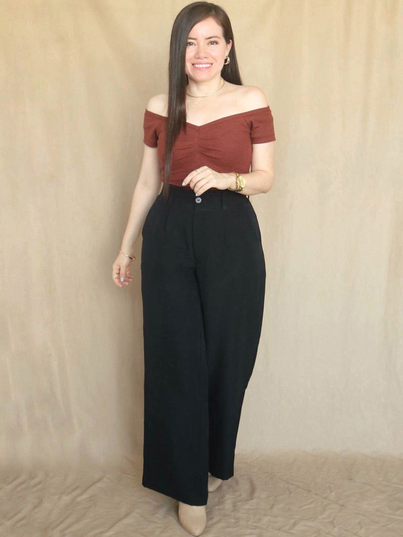 POLO RIB ESCOTE CORAZÓN CON PLIEGUES