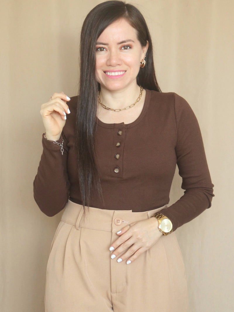 POLO RIB BOTONES EN BUSTO