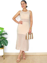 MAXIVESTIDO TEJIDO MALLA