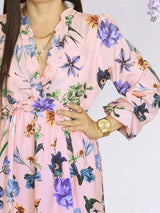 MAXIVESTIDO FULL BOBOS ESTAMPADO ROSA