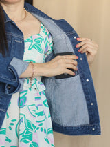 CASACA DENIM AZUL