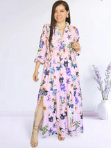 MAXIVESTIDO FULL BOBOS ESTAMPADO ROSA