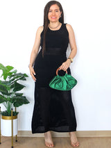 MAXIVESTIDO TEJIDO MALLA