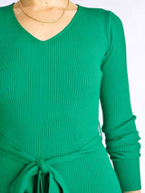VESTIDO MIDI CON LAZO IMPORTADO