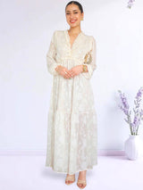 MAXIVESTIDO FULL BOBOS CREMOSO
