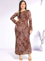 MAXIVESTIDO MESH ASIMÉTRICO