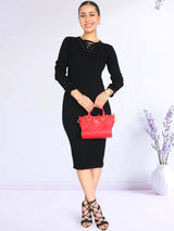 VESTIDO MIDI TIRA CRUZADA IMPORTADO