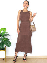 MAXIVESTIDO TEJIDO MALLA