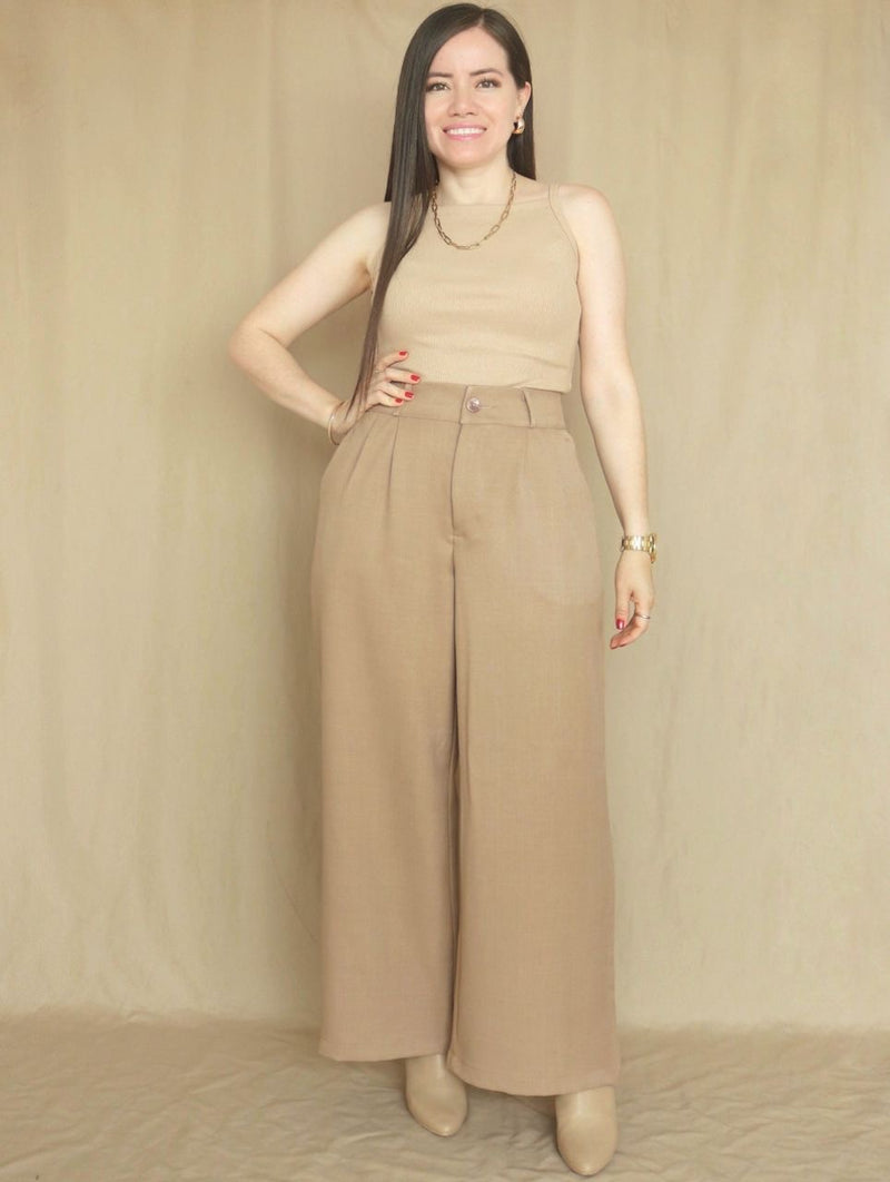 PANTALÓN PALAZO SASTRE LIGERO