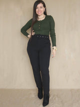 POLO RIB BOTONES EN BUSTO
