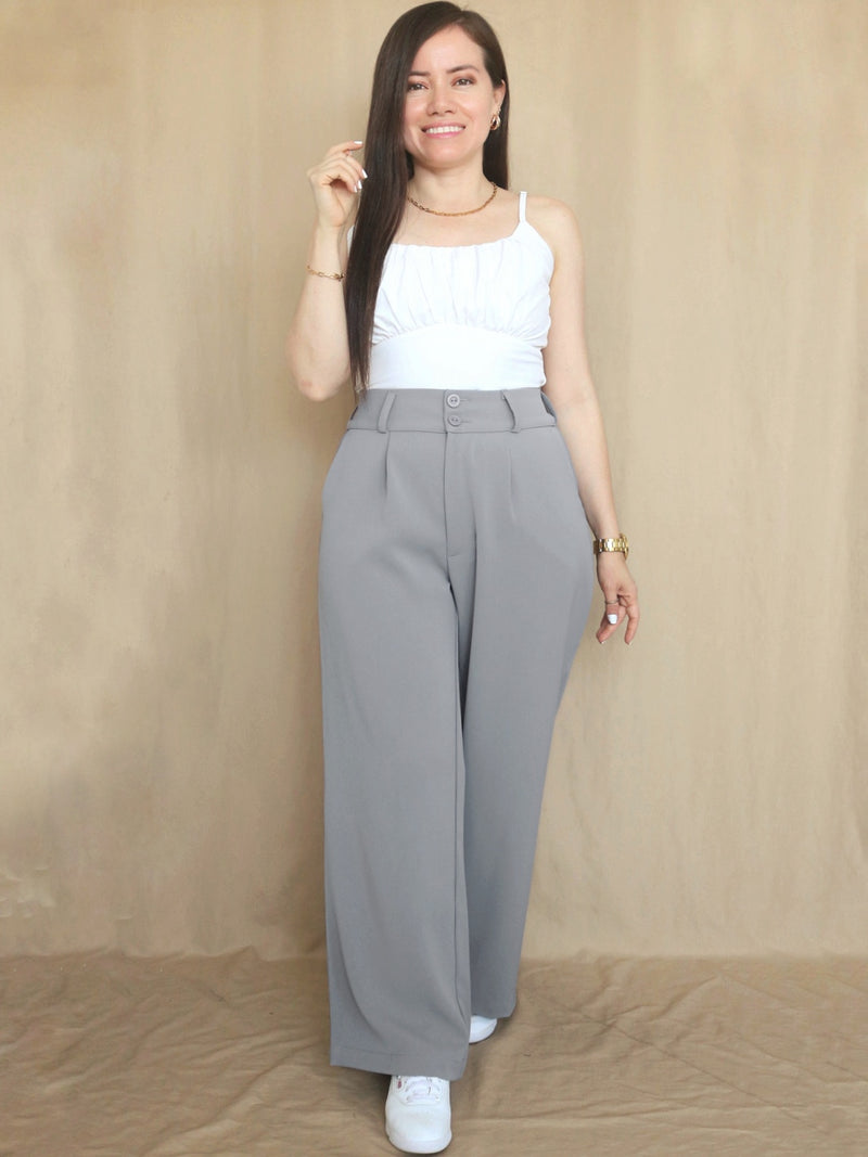 PANTALÓN PALAZO CON ELÁSTICO